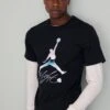 Jordan Brand Graphic Crew - Print T-Shirt - Black -Jiaxin Sport Shop 00b513e5fe6e4cd3aa1c9e1d61d4b2b7