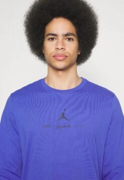 Jordan Crew - Long Sleeved Top - Lapis/Black -Jiaxin Sport Shop 0209276563594fa1880af8a7176d9071