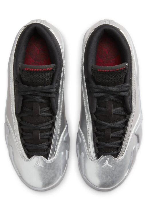 Wmns Air Jordan 14 Retro Low - Trainers - Mtlc Slvr/Fr Rd-Wlf Gry-Black -Jiaxin Sport Shop 023861ff1953488d87958b4686d67ac2