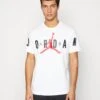 Jordan Air Stretch Crew - Print T-Shirt - White/Black/Gym Red -Jiaxin Sport Shop 0565088950454caa83036c0cde2969fb