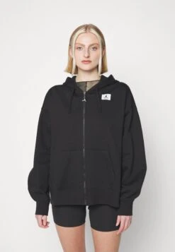 Jordan Zip-Up Sweatshirt - Black -Jiaxin Sport Shop 066218f9dcd942beb9ce1c3060457522