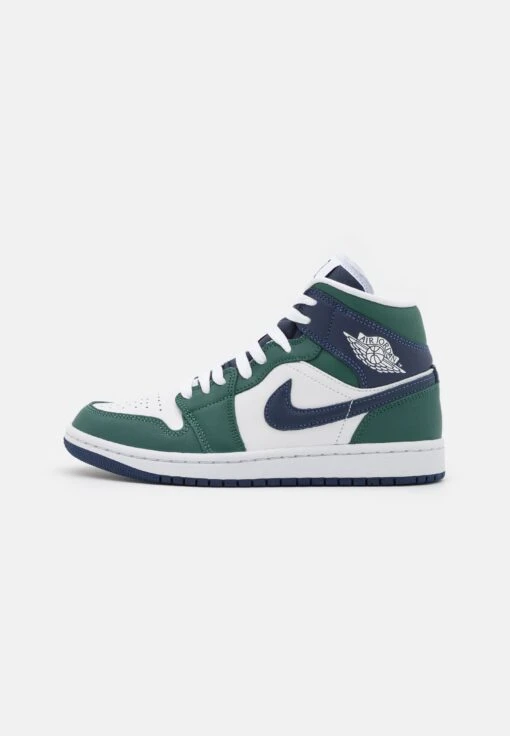 Wmns Air Jordan 1 Mid Se Tt - High-Top Trainers - Noble Green/Midnight Navy/White -Jiaxin Sport Shop 09cefd48dc924103bc3656544554143f scaled