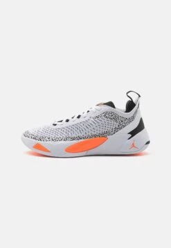 Jordan Luka 1 - Basketball Shoes - White/Total Orange/Black