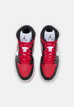 Air Jordan 1 Mid - High-Top Trainers - Black/Gym Red/White -Jiaxin Sport Shop 0deffca472c644b7a06e8a4a2e79e84e