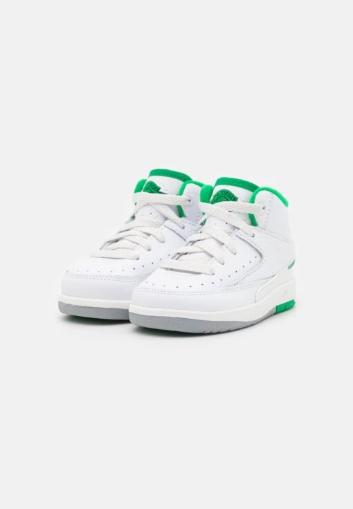 Jordan 2 Retro Unisex - Basketball Shoes - White/Lucky Green/Sail/Light Steel Grey -Jiaxin Sport Shop 0e90243b02c649088fd41302eb7dc651 scaled