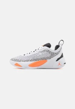 Jordan Luka 1- Basketball Shoes - White/Total Orange/Black