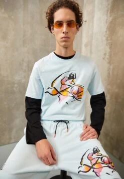 Jordan Crew - Print T-Shirt - Glacier Blue/Sundial