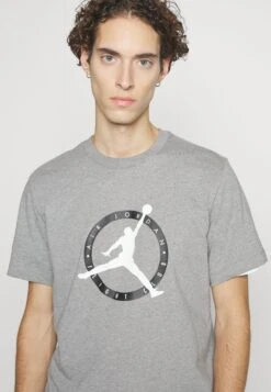 Jordan Crew - Print T-Shirt - Carbon Heather -Jiaxin Sport Shop 12138d93adcc42449fbe3eae2871c52d