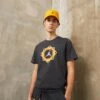 Jordan Crew - Print T-Shirt - Off Noir/White