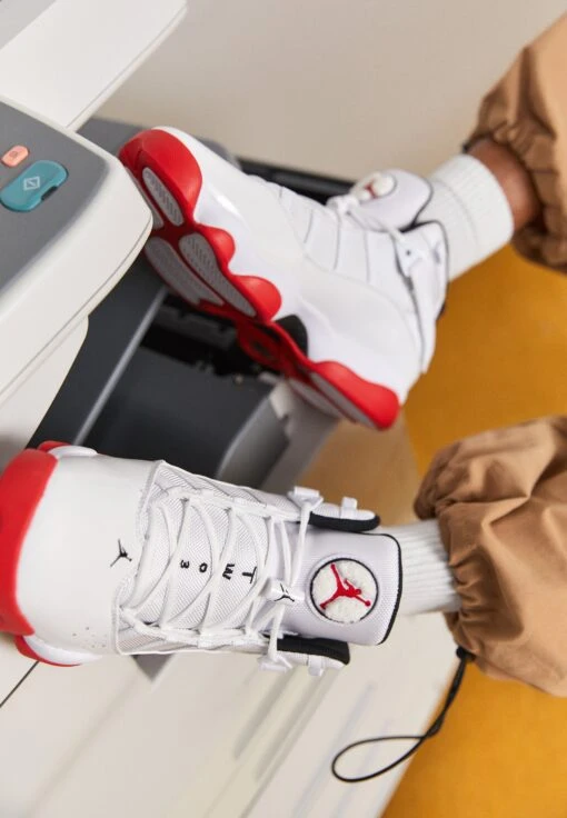 Jordan 6 Rings - High-Top Trainers - White/Universal Red/Black -Jiaxin Sport Shop 136a275a3bf1453ea94440e16d6629c5 scaled