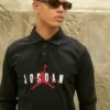 Jordan Rugby - Polo Shirt - Black/Black/Black/(Gym Red)