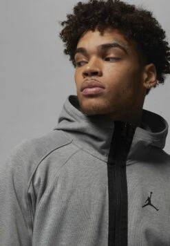 Jordan Air - Zip-Up Sweatshirt - Dark Grey Heather Black -Jiaxin Sport Shop 1add2b6ab1764d329e72eeb5bad28993