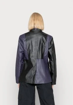 Jordan New Classics Top - Bomber Jacket - Black/Cave Purple/Brushed Silver -Jiaxin Sport Shop 23bf37be8c854f15b97c18318670745b