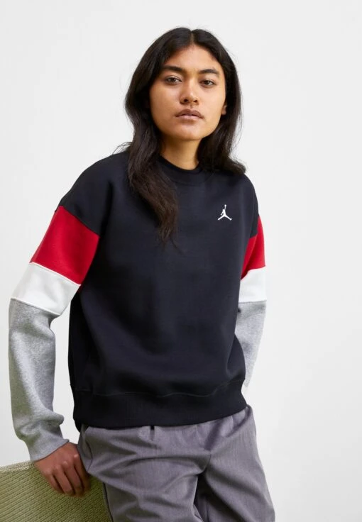 Jordan Crew - Sweatshirt - Black/Grey Heather/White -Jiaxin Sport Shop 294a7a0c62334462b9dc2fe93a056eda scaled