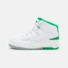 Jordan 2 Retro Unisex - Basketball Shoes - White/Lucky Green/Sail/Light Steel Grey