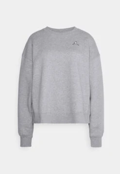 Jordan W J Brkln Flc Crew - Sweatshirt - Dark Grey Heather/White -Jiaxin Sport Shop 2a97dc7847e34d6d9688f309eda8e84c