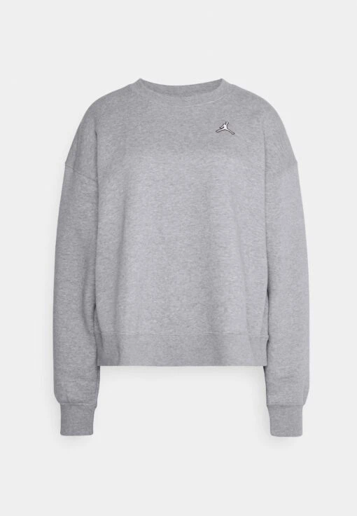 Jordan W J Brkln Flc Crew - Sweatshirt - Dark Grey Heather/White -Jiaxin Sport Shop 2a97dc7847e34d6d9688f309eda8e84c scaled
