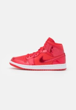 Air Jordan 1 Mid Se - High-Top Trainers - University Red/Pomegranate/White