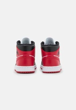 Air Jordan 1 Mid - High-Top Trainers - Black/Gym Red/White -Jiaxin Sport Shop 2e87183c10374f3982fbdc943720c9a1