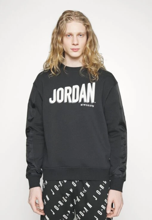 Jordan M J Flt Gfx Flc Crew - Sweatshirt - Black/Phantom/Phantom -Jiaxin Sport Shop 301770765f894c5a9d98e44477b94c3f scaled