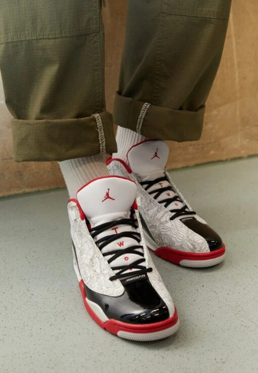 Air Jordan Dub Zero - High-Top Trainers - White/True Red/Black/Neutral Grey -Jiaxin Sport Shop 35ec3e9d06d3416d95be276751c4fcab scaled