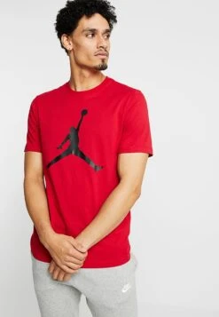 Jordan Jumpman Crew - Print T-Shirt - Gym Red/Black