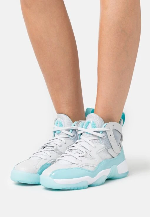 Jordan Wmns Jumpman Two Trey - High-Top Trainers - Neutral Grey/Bleached Aqua/White -Jiaxin Sport Shop 36f54d99e92b4fb6b942c5d1c6a05773 scaled