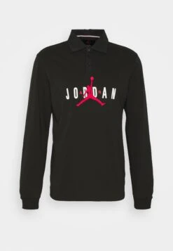 Jordan Rugby - Polo Shirt - Black/Black/Black/(Gym Red) -Jiaxin Sport Shop 37aa8bfac645414c9d43c89e394c75c9