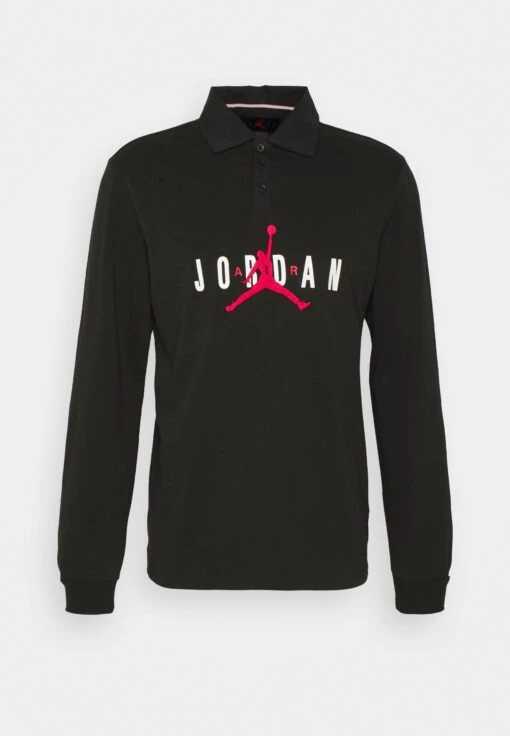 Jordan Rugby - Polo Shirt - Black/Black/Black/(Gym Red) -Jiaxin Sport Shop 37aa8bfac645414c9d43c89e394c75c9 scaled