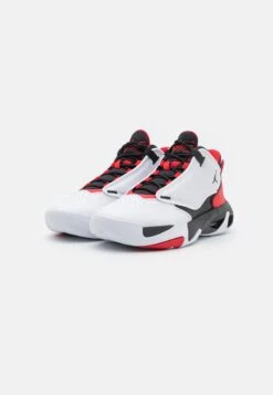 Jordan Max Aura 4 - High-Top Trainers - White/Black/University Red -Jiaxin Sport Shop 39501977b9c04708909c0242d139fe09