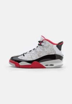 Air Jordan Dub Zero - High-Top Trainers - White/True Red/Black/Neutral Grey