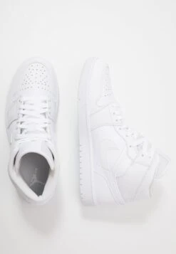 Air Jordan 1 Mid - High-Top Trainers - White -Jiaxin Sport Shop 4c41933a25554e8a9379e59ca9a080fd
