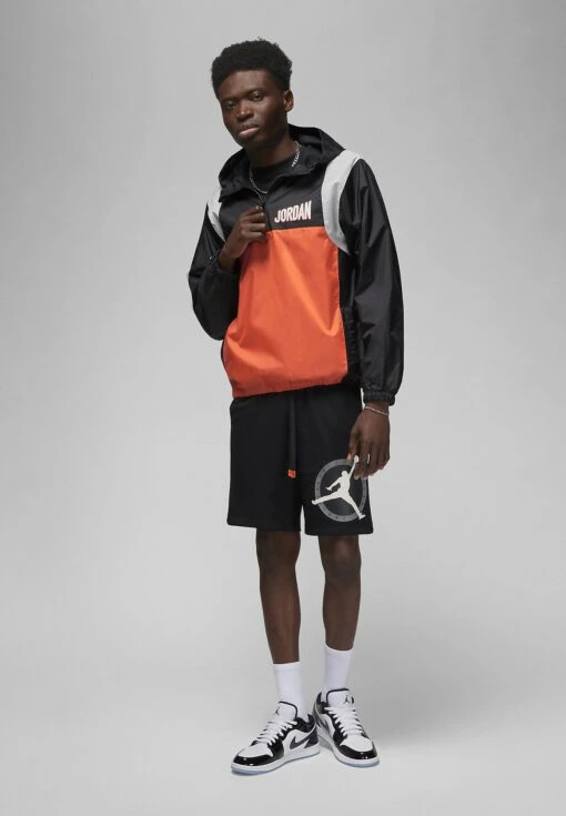 Jordan Hooded - Windbreaker - Black/Rush Orange/Phantom/(Phantom) -Jiaxin Sport Shop 54b369f85b76444184d794d5e0cbd04e