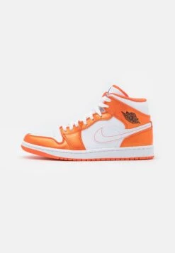 Air Jordan 1 Mid Se - High-Top Trainers - Electro Orange/Black/White