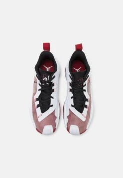 Jordan One Take 4 - Basketball Shoes - White/Team Crimson/Black -Jiaxin Sport Shop 58c208328a8946dea47a51edd0a5aea2
