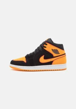Air Jordan 1 Mid Se V2 - High-Top Trainers - Black/Orange/Red/White