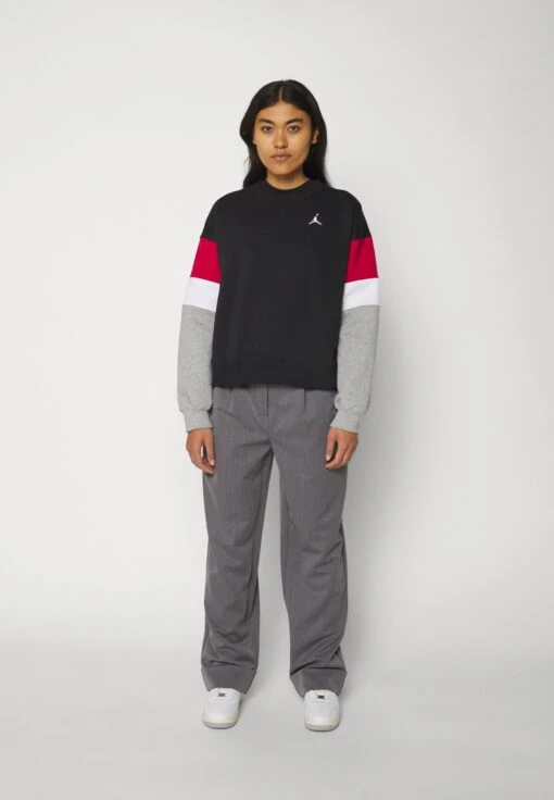 Jordan Crew - Sweatshirt - Black/Grey Heather/White -Jiaxin Sport Shop 5cbf08513363472f9475934139d5a14c scaled