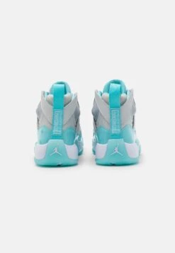 Jordan Wmns Jumpman Two Trey - High-Top Trainers - Neutral Grey/Bleached Aqua/White -Jiaxin Sport Shop 5d10e3ae714640d78118cfb592a64916