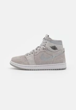W Air Jordan 1 Zoom Air Cmft - High-Top Trainers - Medium Grey/Black/Reflective Silver/Neutral Grey