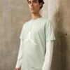 Jordan Crew - Print T-Shirt - Pistachio Frost/White