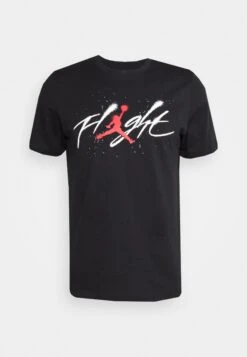 Jordan Brand Crew - Print T-Shirt - Black/White/Gym Red -Jiaxin Sport Shop 61e04624bda244ccae61da8cb443ce21