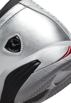 Wmns Air Jordan 14 Retro Low - Trainers - Mtlc Slvr/Fr Rd-Wlf Gry-Black -Jiaxin Sport Shop 62534fe67391411bbddc40fa3ca2026d