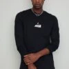 Jordan Crew - Long Sleeved Top - Black/Phantom -Jiaxin Sport Shop 67304ff11d2b4b4e92df3db6c65a9f5d