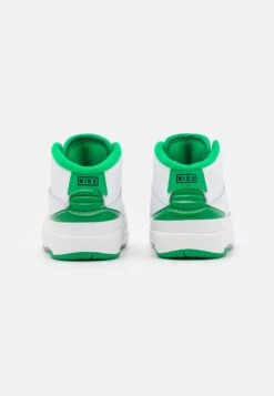 Jordan 2 Retro Unisex - Basketball Shoes - White/Lucky Green/Sail/Light Steel Grey -Jiaxin Sport Shop 7555851bb3784fada8eed4c5c71fcf3e