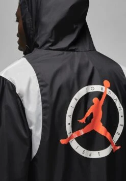 Jordan Hooded - Windbreaker - Black/Rush Orange/Phantom/(Phantom) -Jiaxin Sport Shop 7b31e2f917354edb8612a82888b9af3f