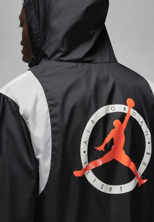 Jordan Hooded - Windbreaker - Black/Rush Orange/Phantom/(Phantom) -Jiaxin Sport Shop 7b31e2f917354edb8612a82888b9af3f