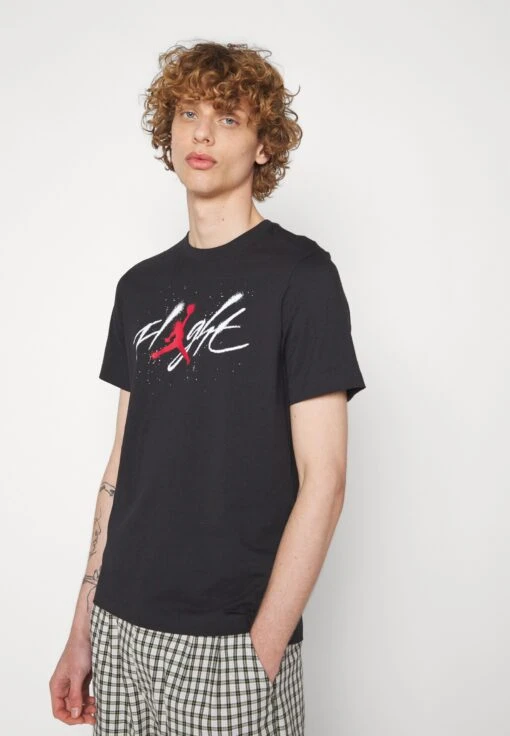 Jordan Brand Crew - Print T-Shirt - Black/White/Gym Red -Jiaxin Sport Shop 7d1a0fca73a3470d84aed57466a84cbb scaled