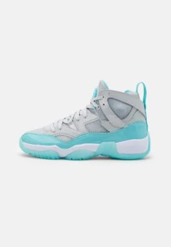 Jordan Wmns Jumpman Two Trey - High-Top Trainers - Neutral Grey/Bleached Aqua/White