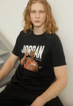 Jordan Print T-Shirt - Black/Phantom