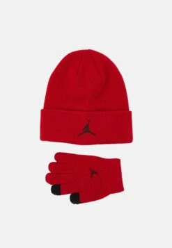 Jordan Essentials Beanie Set Unisex - Gloves - Gym Red